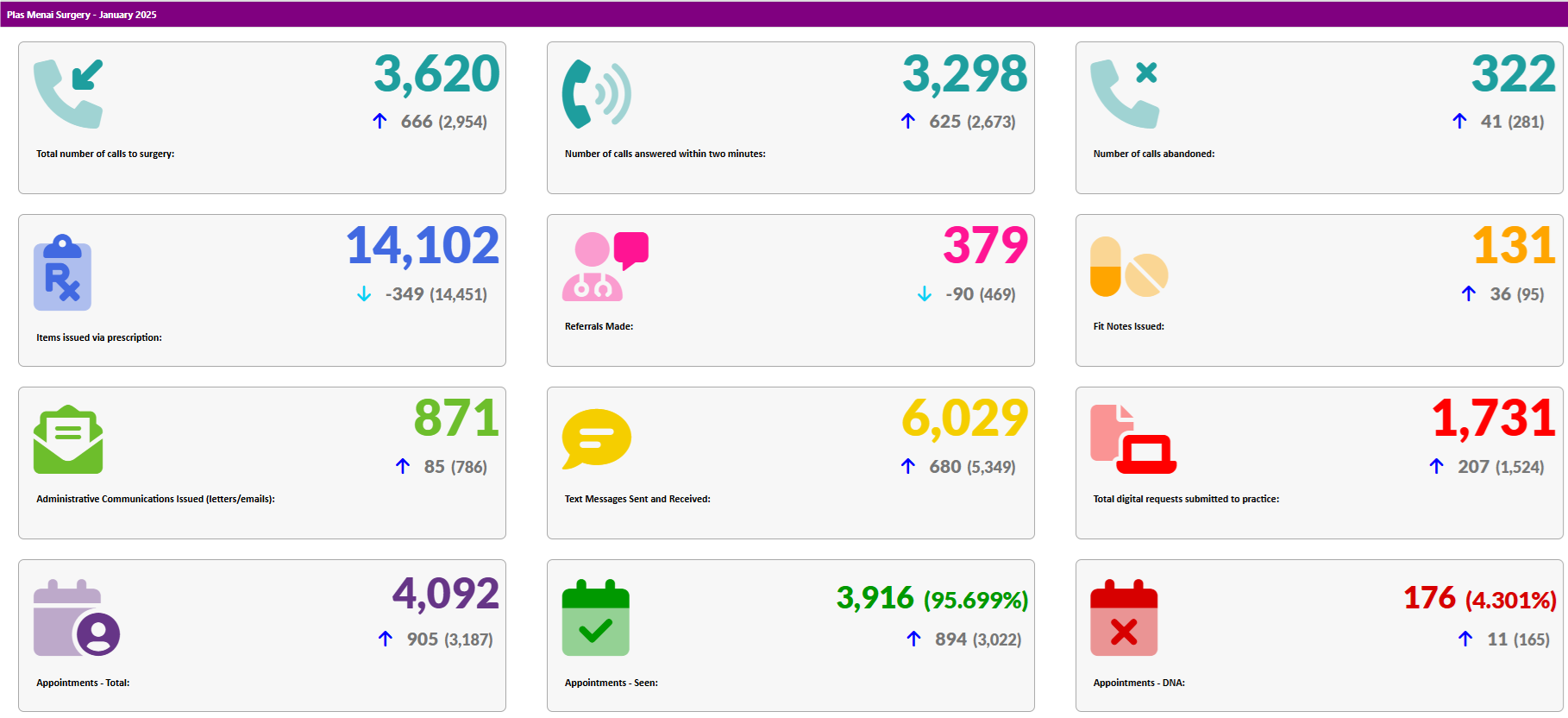 Activity Data January 2025